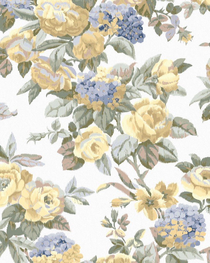Pembrey Pale Gold Wallpaper - Close up view of wallpaper