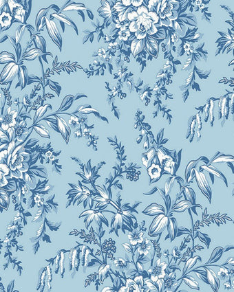 Picardie Blue Sky Wallpaper Sample - Close up view of wallpaper