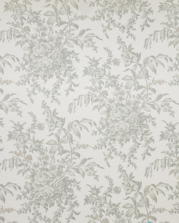 Picardie Fennel Fabric - Close up view of fabric