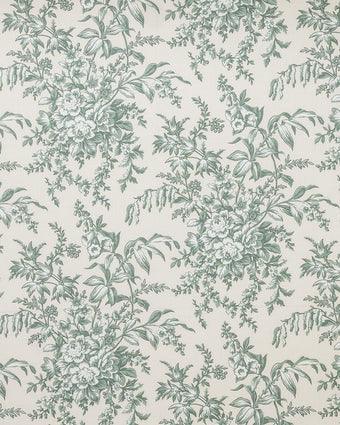 Picardie Sage Fabric Sample - Close-up view of fabric