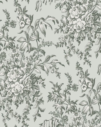 Picardie Sage Wallpaper - Laura Ashley