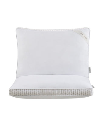 Pinafore Gusseted Down Alt Cooling Pillow 2 Pack view of 2 pack pillows showing front and gusset