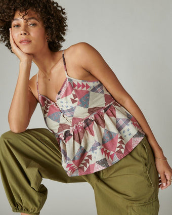 Pink Patchwork Cami