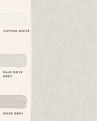 Plain Pale Dove Grey Wallpaper view of wallpaper and coordinating paint colors