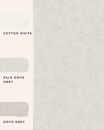 Plain Pale Dove Grey Wallpaper view of wallpaper and coordinating paint colors
