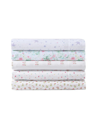 Posey Dance Pink Microfiber Sheet Set view of available prints