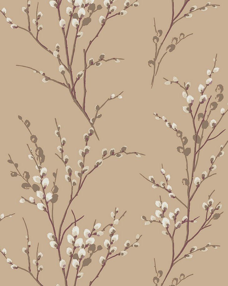 Pussy Willow Natural Wallpaper