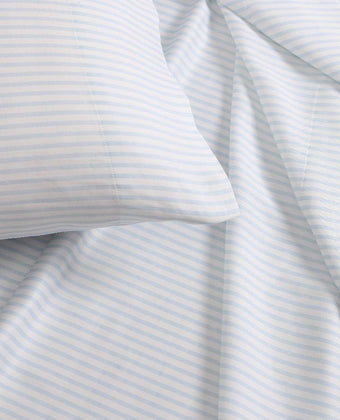 Ramona Blue and White Stripe Sheet Set - Laura Ashley