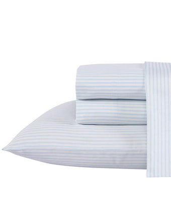 Ramona Blue and White Stripe Sheet Set - Laura Ashley