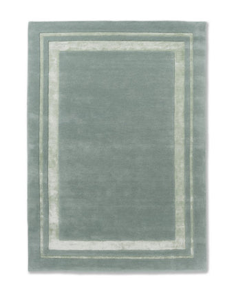 Redbrook Duck Egg Rug view of front of rug