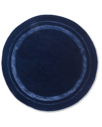 Redbrook Midnight Rug view of round rug