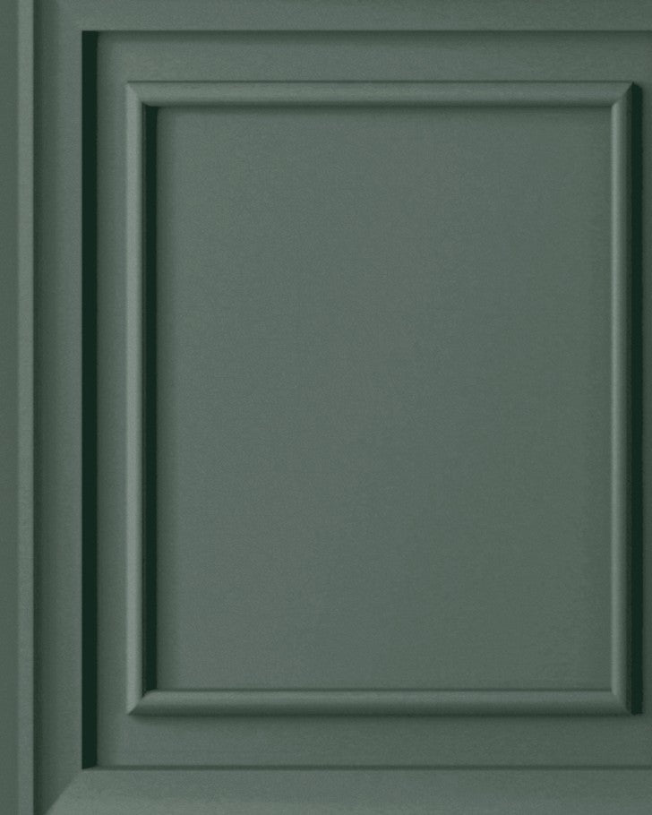 Redbrook Wood Panel Fern Green Wallpaper - Close up view of wallpaper