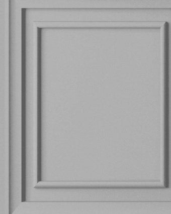 Redbrook Wood Panel Silver Wallpaper - Close up view of wallpaper