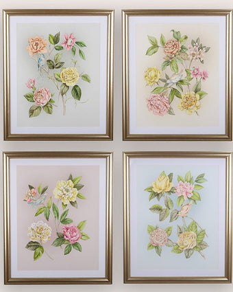 Roisin Framed Print Pale Sage Leaf - View of 4 available colorways