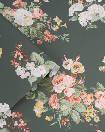 Rosemore Fern Wallpaper Sample - Laura Ashley