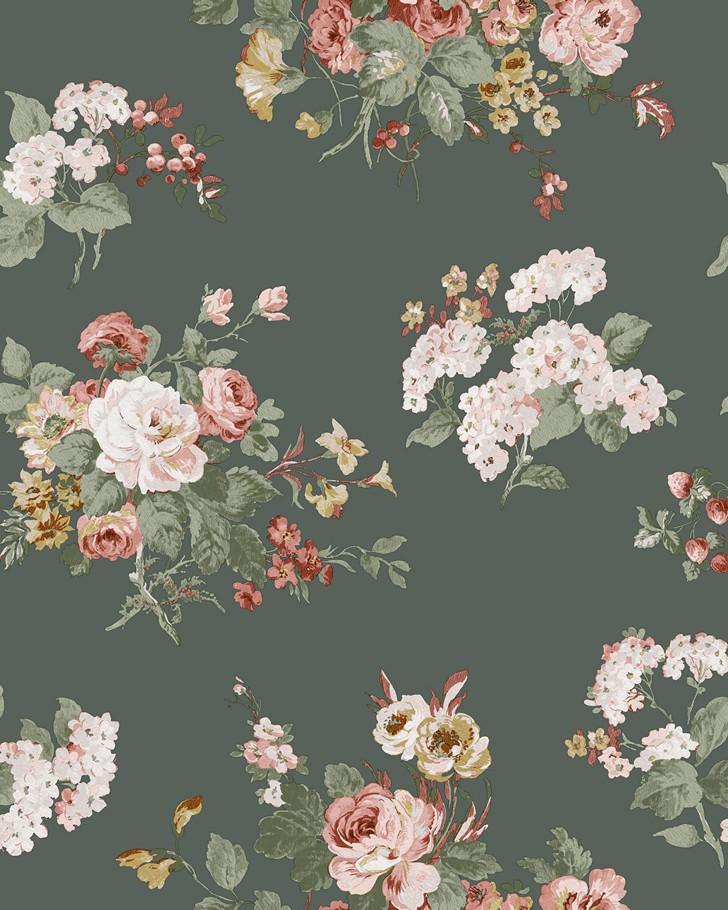 Rosemore Fern Wallpaper Sample - Laura Ashley
