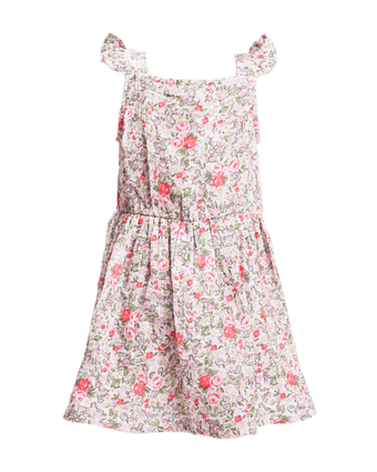 Rowena Crinkle Gauze Dress  Back flat view of dress.