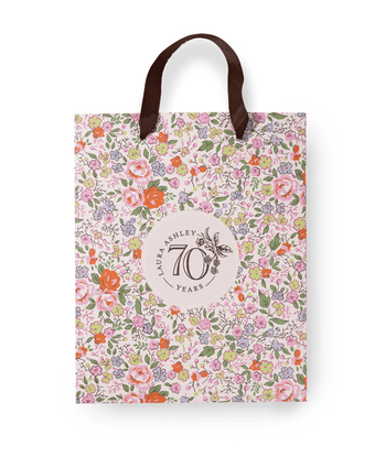 Rowena Crinkle Gauze Receiving Blanket and Gift Bag  View of folded gift bag.
