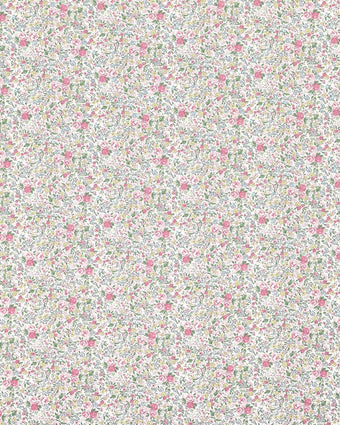Rowena Peony Pink view of fabric swatch