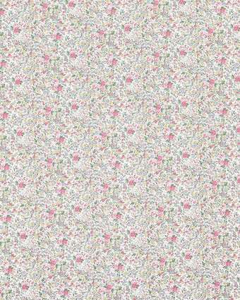 Rowena Peony Pink view of fabric swatch