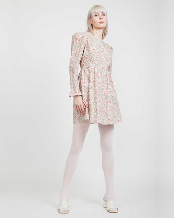 Square Neck Mini Prairie Dress front view of dress