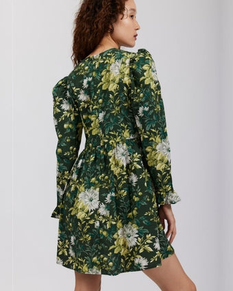Rowlands Garden Square Neck Mini Prairie Dress view of back of dress