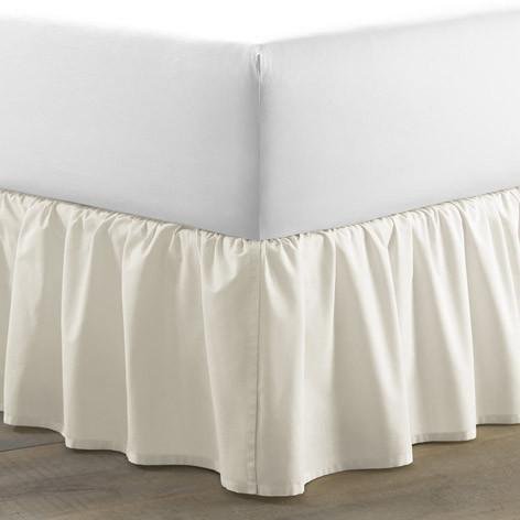 Ruffle Ivory Cotton Bedskirt - Laura Ashley