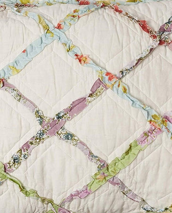 Ruffled Garden Standard Sham - Laura Ashley