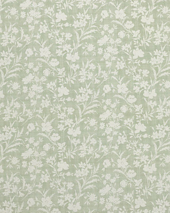 Rye Hedgerow Green view of fabric swatch