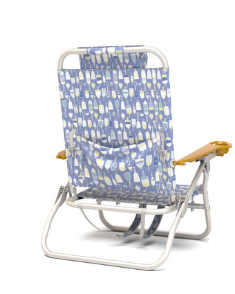 Sandbar Low Backpack Beach Chair Sea Bouy view of back of chair