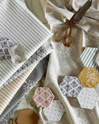 Saron Silver Fabric Sample - Laura Ashley