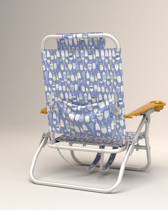 Sandbar Low Backpack Beach Chair Sea Buoy Back View