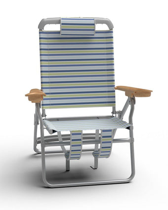 Seablue Stripes High Beach Chair - Laura Ashley