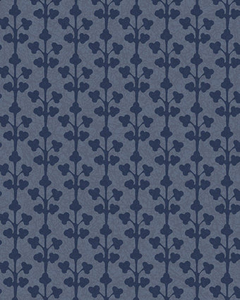 Seaham Midnight Blue Wallpaper -  Close up view of wallpaper