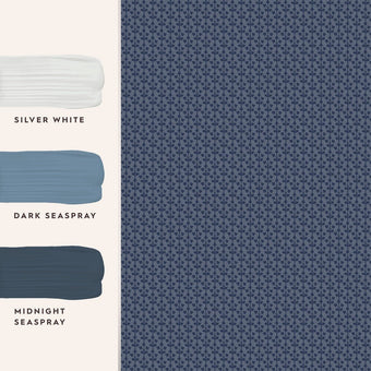 Seaham Midnight Blue Wallpaper - View of coordinating  paint colors