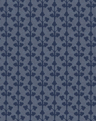 Seaham Midnight Blue Wallpaper -  Close up view of wallpaper