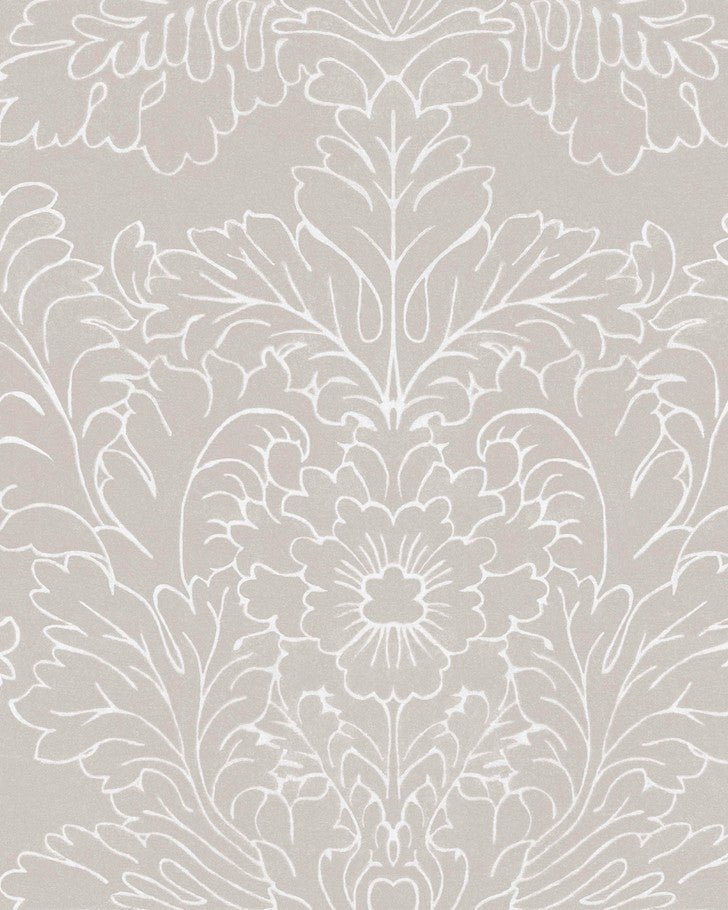 Silchester Dove Grey Wallpaper - Close up view of wallpaper
