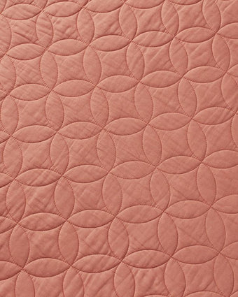 Solid Coral Quilt Set - Laura Ashley