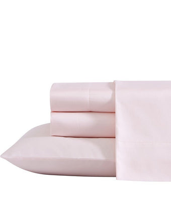 Solid Pastel Pink 800 Thread Count Sheet Set - View of sheets folded 