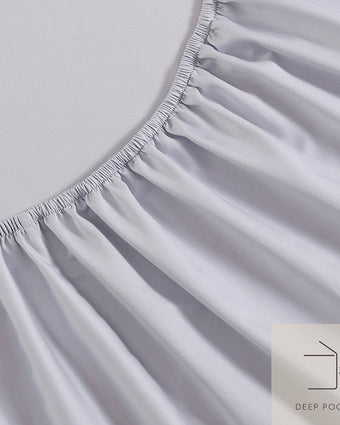 Solid Pastel Purple 800 Thread Count Sheet Set - View of elastic corner