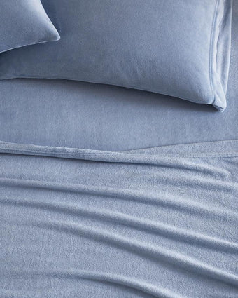 Solid Rainwater Plush Fleece Sheet Set - Laura Ashley