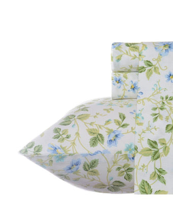 Spring Bloom Periwinkle Standard Pillowcase Pair - Laura Ashley