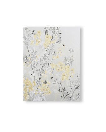 Spring Blossoms Printed Canvas Wall Art - Front view.