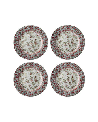 Stockbridge Set of 4 Dessert Plates - View of set of 4 plates