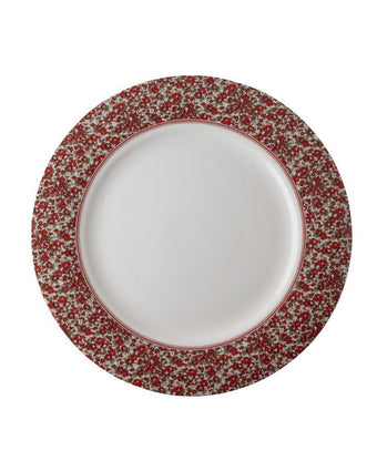 Stockbridge Set of 4 Dinner Plates - Close-up of floral pattern