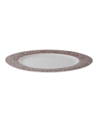 Stockbridge Set of 4 Dinner Plates - Side view of dinner plate.