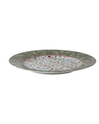 Stockbridge Set of 4 Salad Plates - Side view of green salad plate