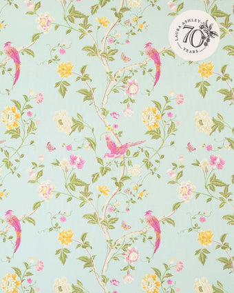 Summer Palace Duck Egg view of 70th anniversary fabric
