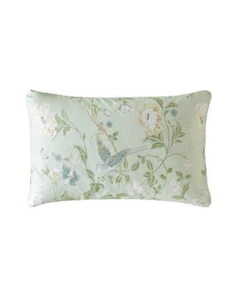 Summer Palace Eau De Nil Duvet Cover Set - View of pillowcase