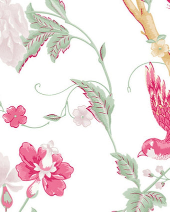 Summer Palace Peony Wallpaper Sample - Close up view of wallpaper